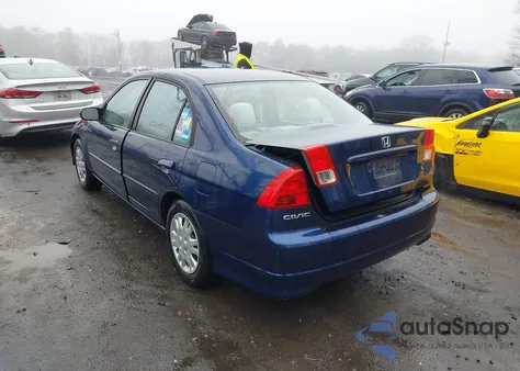 2004 Honda Civic Lx from USA, damaged, VIN 2HGES16544H607627
